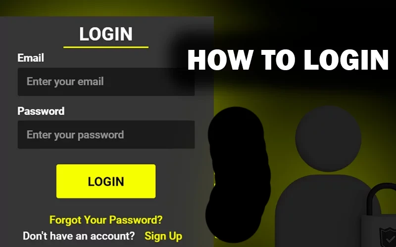 Screenshot of Login form on Parimatch casino site