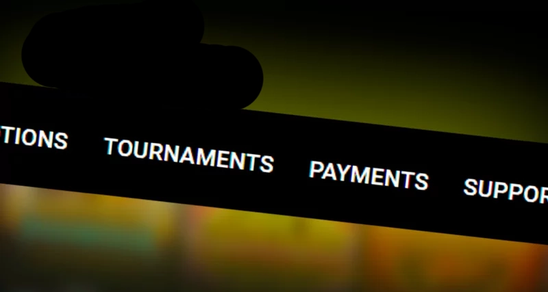 Screenshot of header on Parimatch casino site